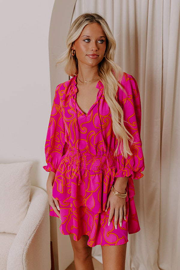 pink boutique floral dress Inara Light Pink Floral Print Ruffle Maxi Dress - 18