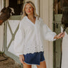 Kind Gesture Eyelet Top in White white Kind Gesture Eyelet Top in White 