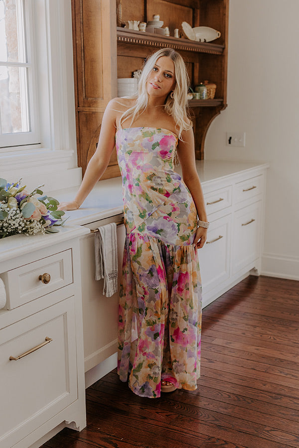 Sunkissed Moment Floral Maxi Dress in Primrose Yellow