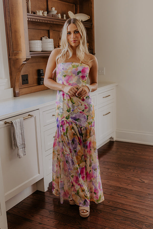 Sunkissed Moment Floral Maxi Dress in Primrose Yellow