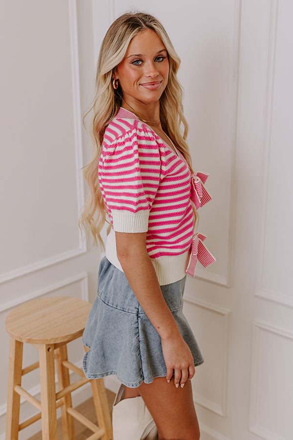 Sweetest Smile Stripe Knit Top