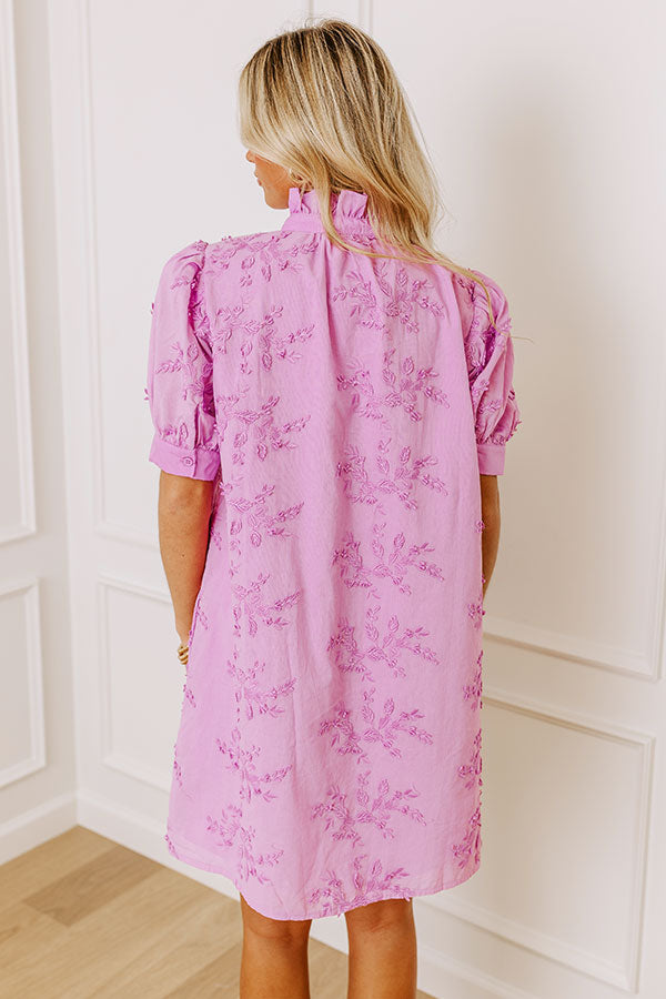 Sunday Brunch Embroidered Mini Dress in Lavender Sunday Brunch Embroidered Mini Dress in Lavender