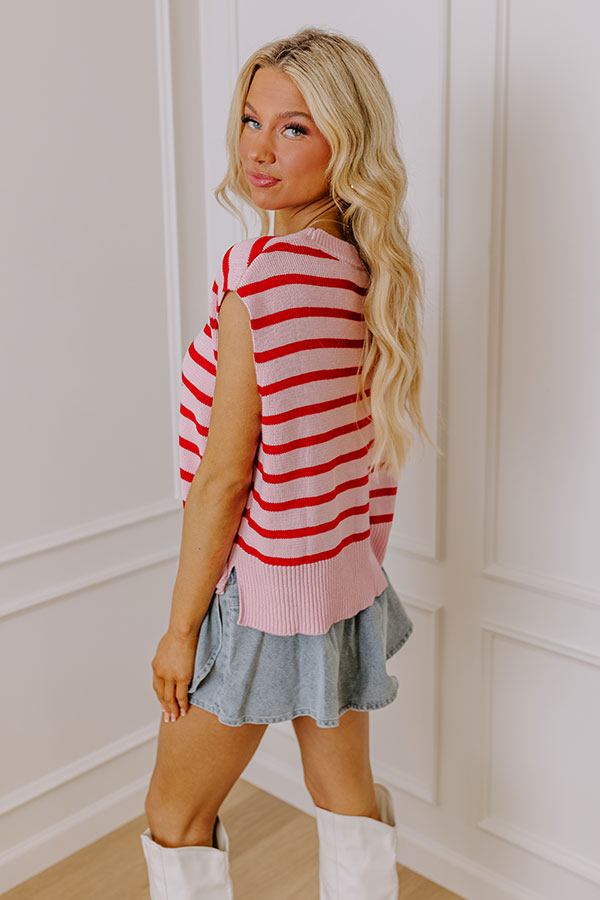 Sweet Embrace Stripe Knit Top