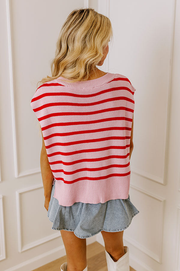 Sweet Embrace Stripe Knit Top