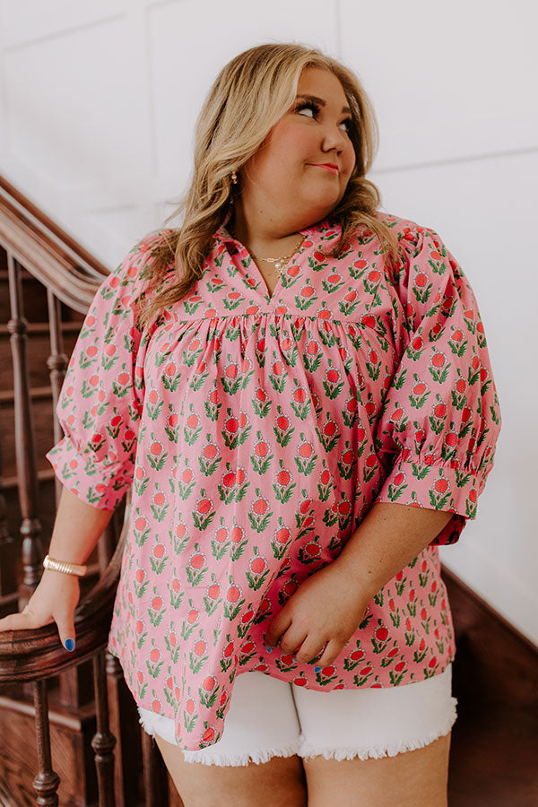 Boho Vibes Floral Top Curves