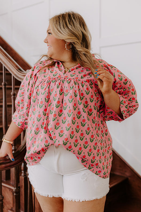 Boho Vibes Floral Top Curves