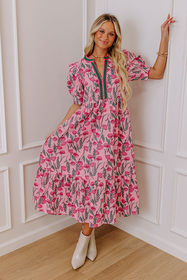 Spring Meadows Floral Midi