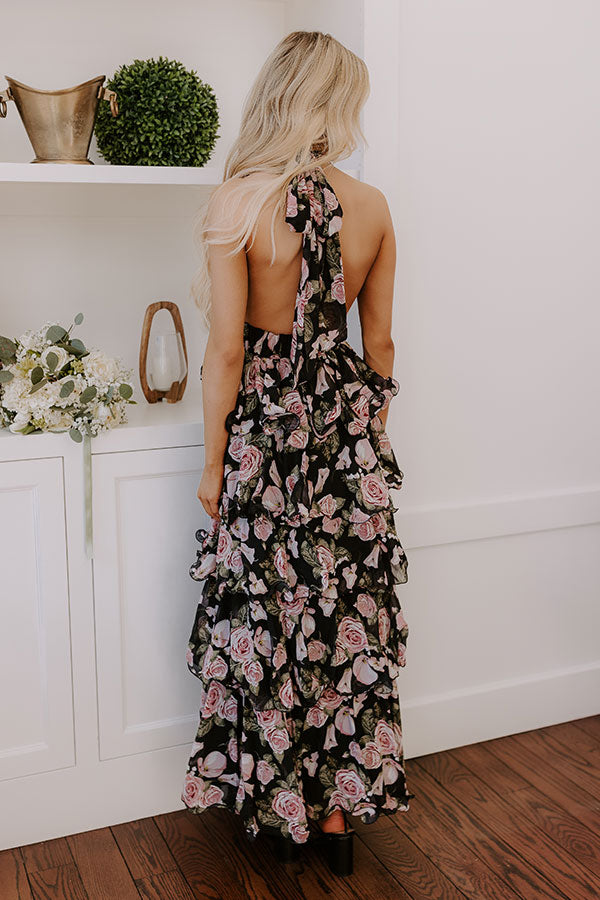 Botanical Bliss Tiered Maxi Dress