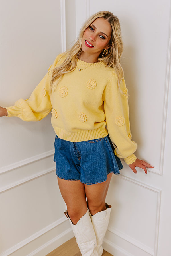 Pocket Full Of Sunshine Knit Sweater