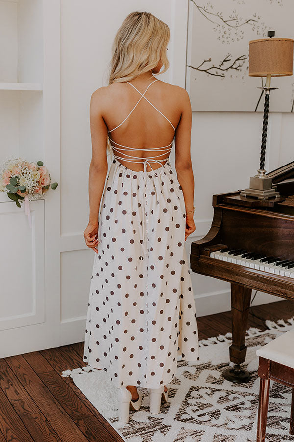 Right On Cue Linen-Blend Midi Dress M / Oatmeal Right On Cue Linen-Blend Midi Dress M / Oatmeal