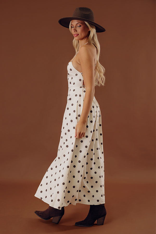 Right On Cue Linen-Blend Midi Dress Image - 2