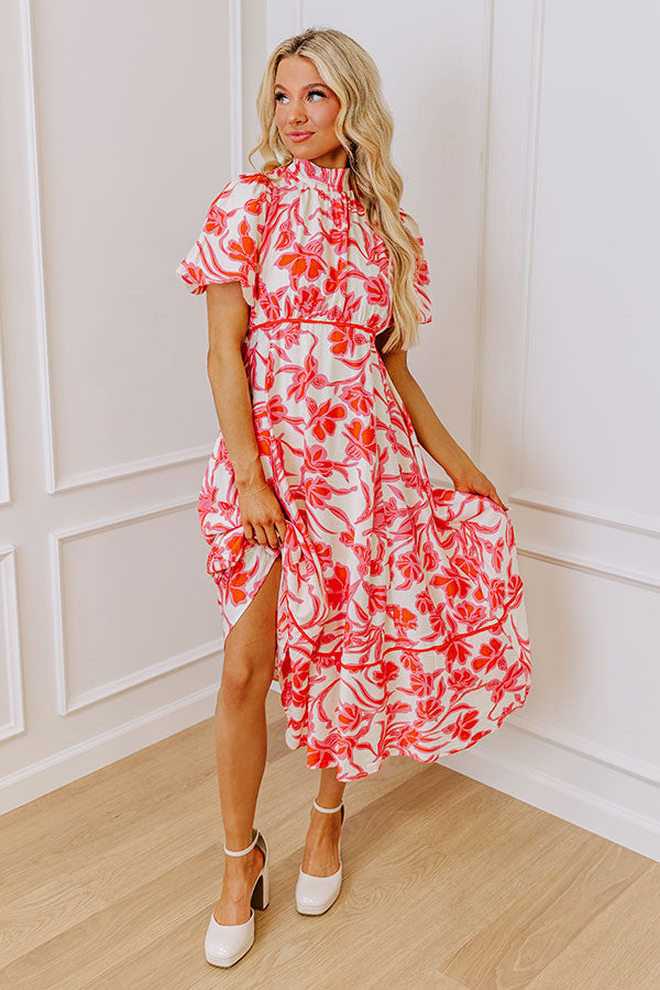 Vineyard Dreams Floral Midi