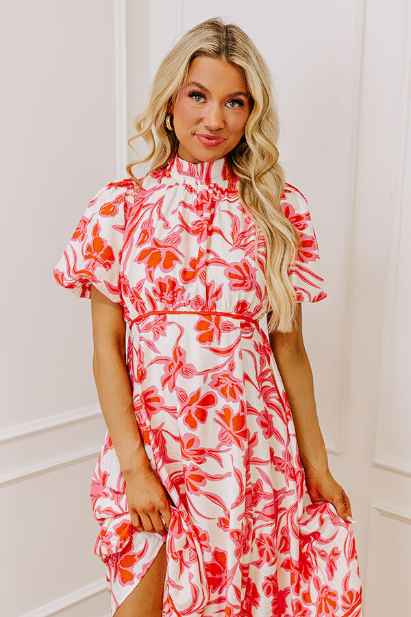 Vineyard Dreams Floral Midi