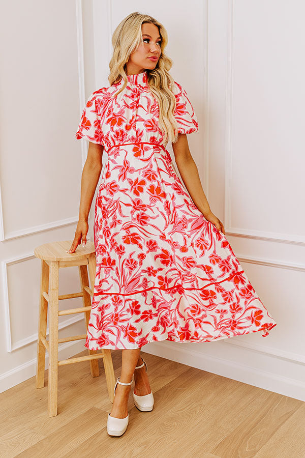 Vineyard Dreams Floral Midi