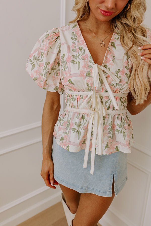 Honeysuckle Dreams Floral Top