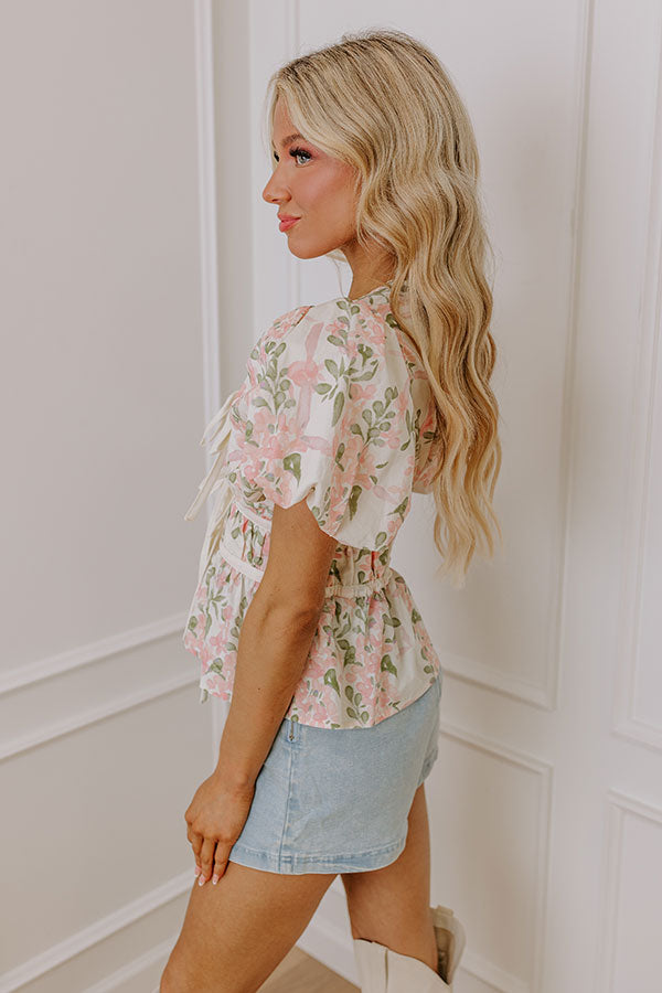 Honeysuckle Dreams Floral Top