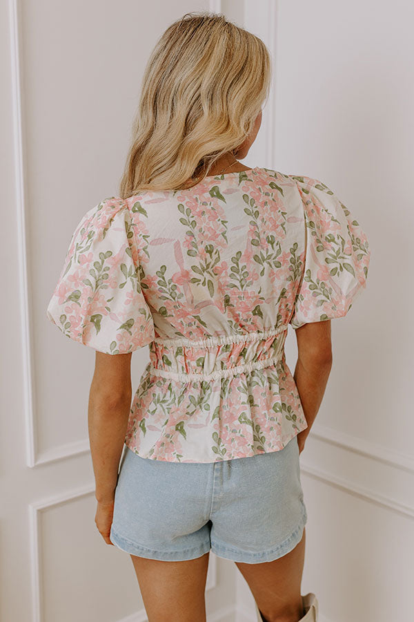 Honeysuckle Dreams Floral Top