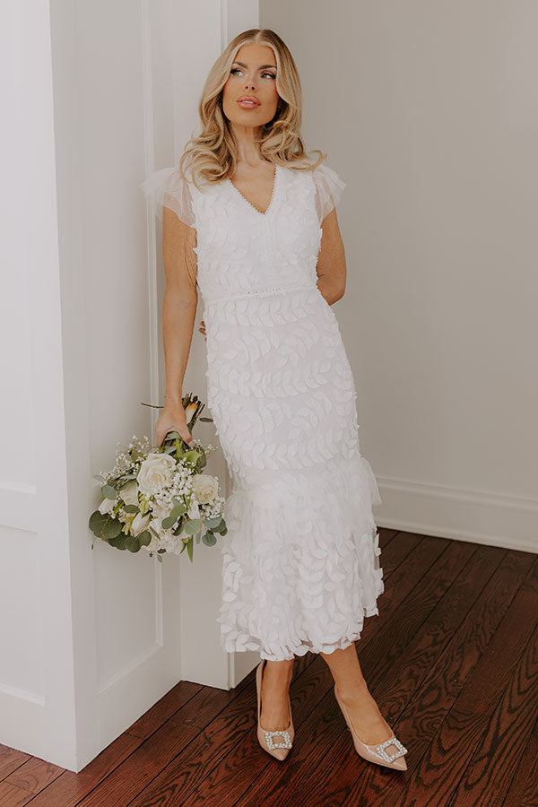 Toss The Bouquet Midi Dress