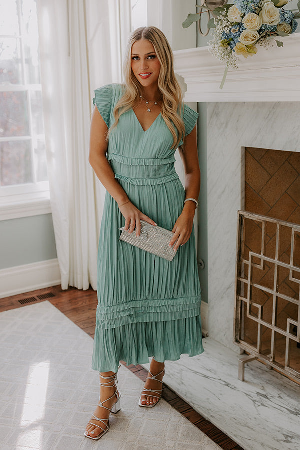 Kind Gesture Pleated Midi Dress