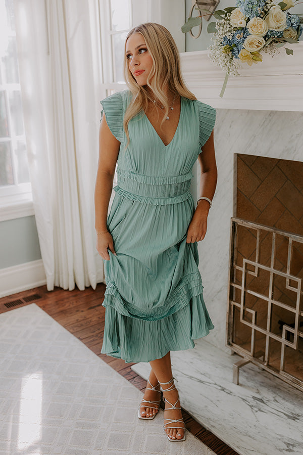 Kind Gesture Pleated Midi Dress