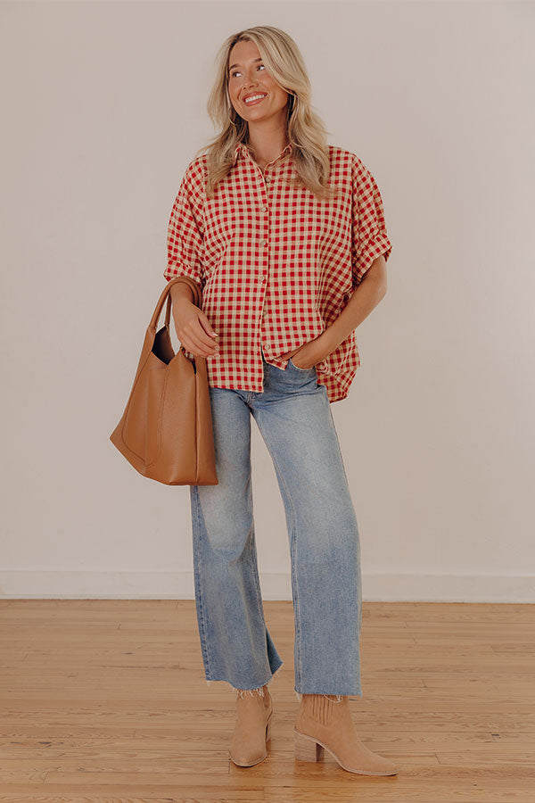 JUST USA Meredith High Waist Wide Leg Jean in Medium Wash Image - 2