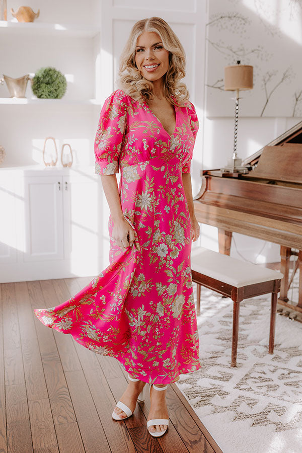 Chateau Brunch Floral Maxi Dress