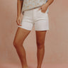JUST USA Joy High Waist Shorts in White Image - 1