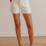 JUST USA Joy High Waist Shorts in White Image - 1