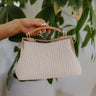  ivory Casual Couture Woven Purse 