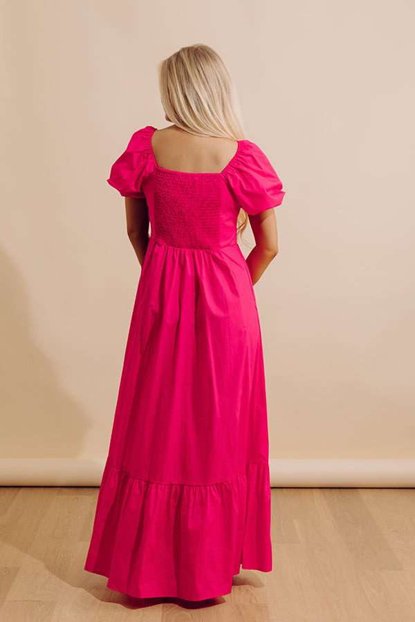 Sweet Serendipity Maxi Dress in Hot Pink Image - 2