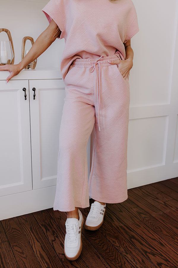 Lattes First High Waist Trousers in Light Pink