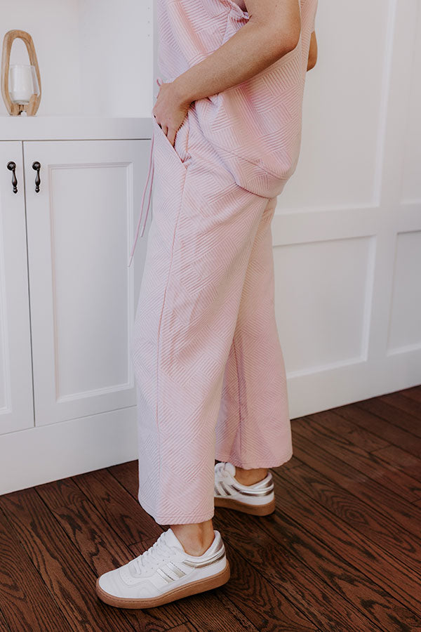 Lattes First High Waist Trousers in Light Pink