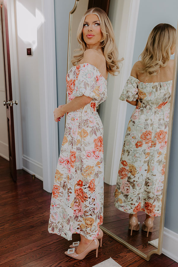 ladies floral tea dress Long Sleeves Floral Lace Tea Length Mother of the Bride Dress