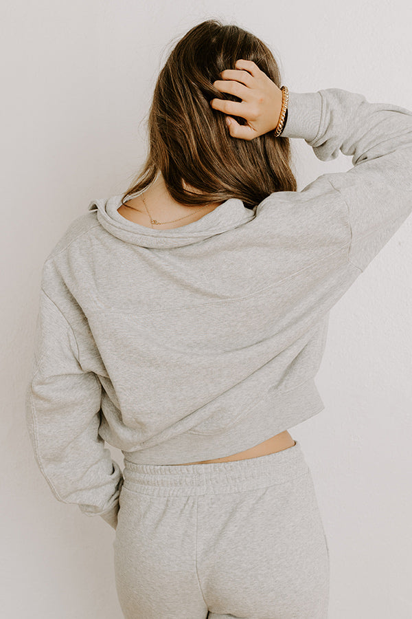 Cozy Lifestyle Vintage Wash Pullover in Grey Image - 5
