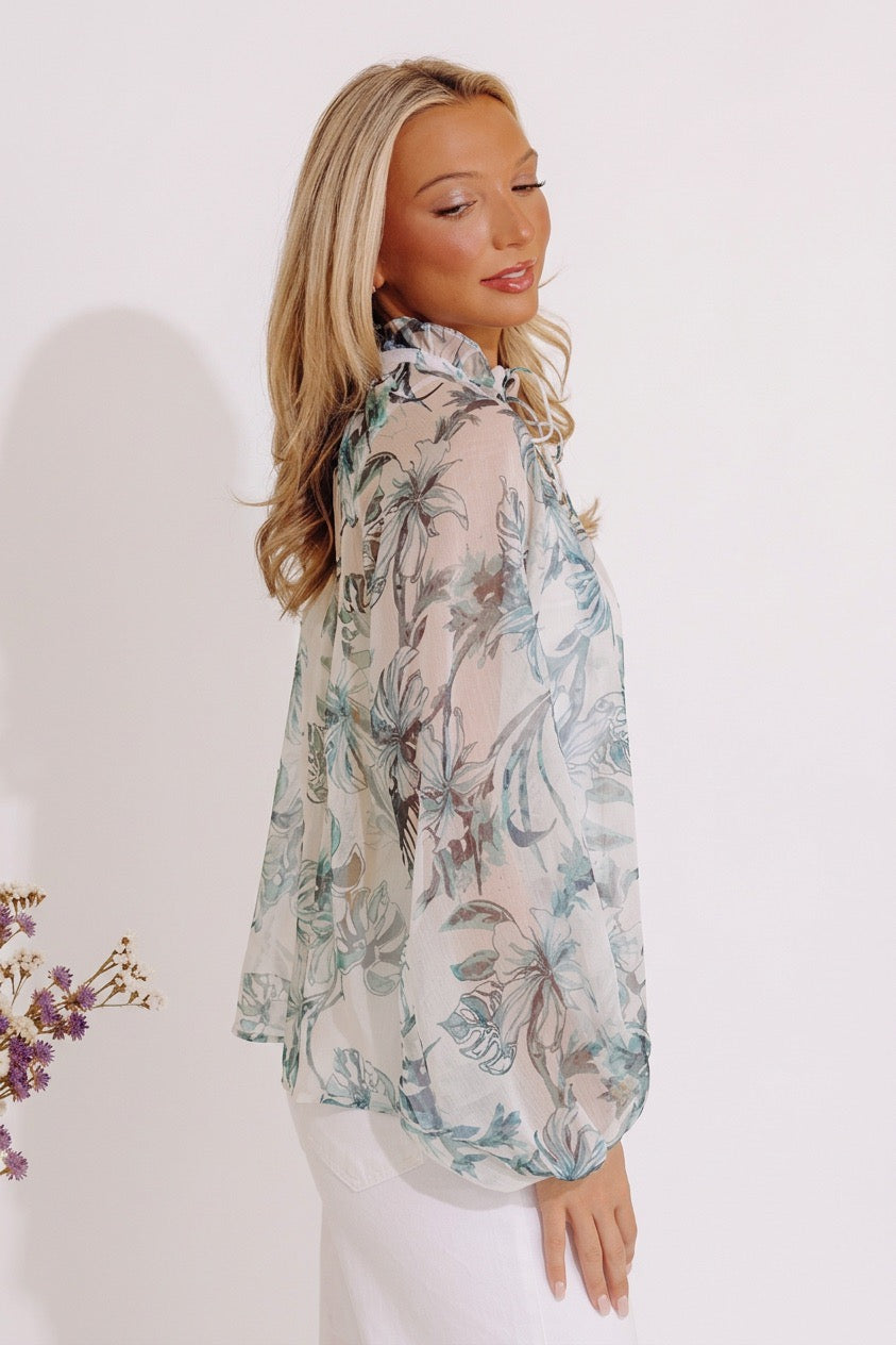 Secret Garden Floral Top Image - 3