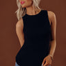 Uptown Night Out Knit Top in Black Image - 1