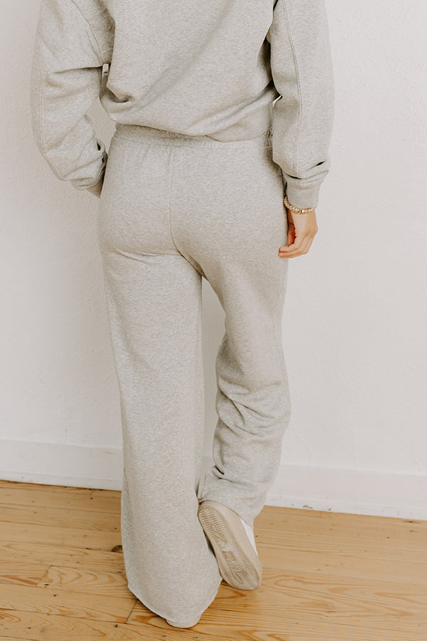 Cozy Lifestyle High Waist Vintage Wash Pants in Grey Image - 4