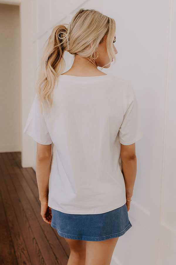 Casual Cues Tee in White