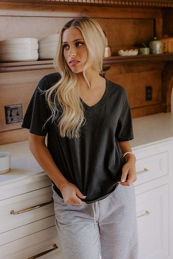 Casual Cues Tee in Black   