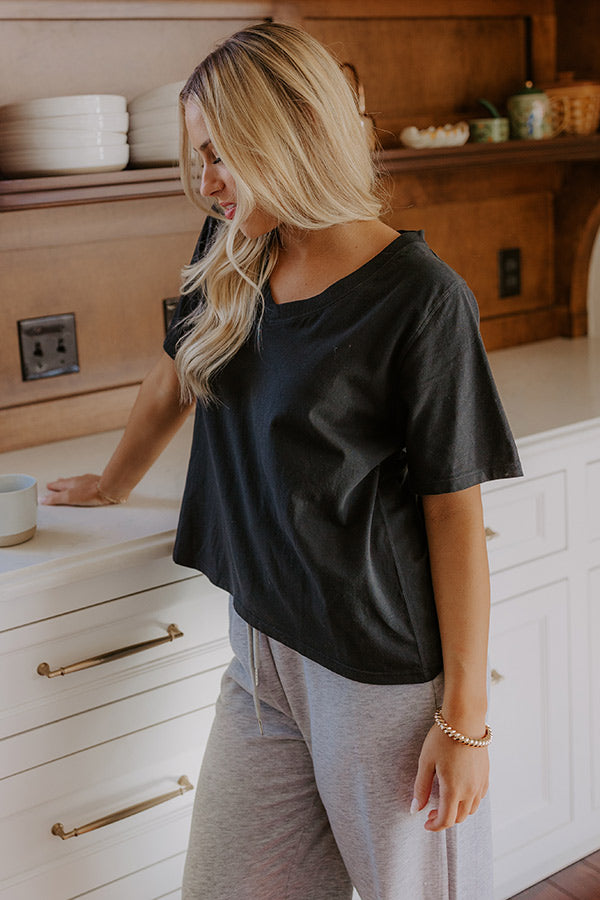 Casual Cues Tee in Black