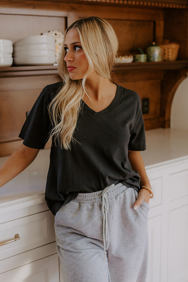 Casual Cues Tee in Black   