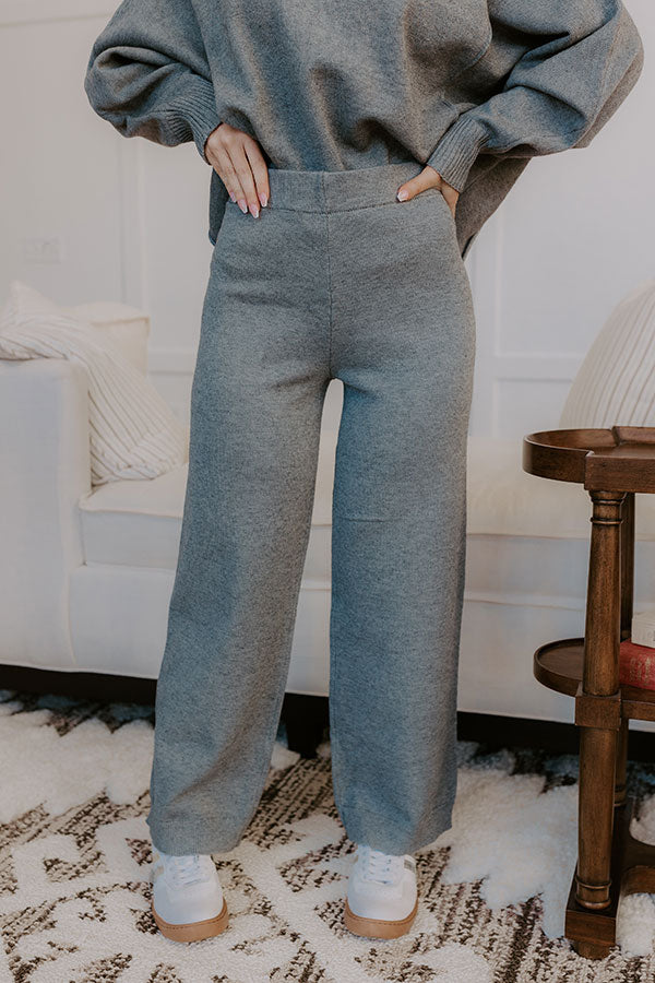 Casual Cues High Waist Knit Pants