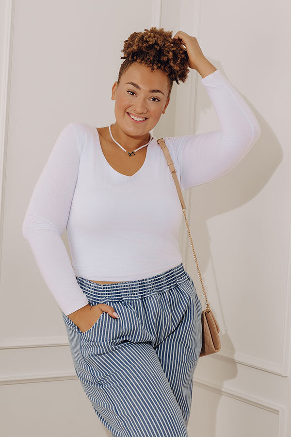 Sassy and Chic Top in White Curves