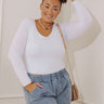 Sassy and Chic Top in White Curves Image - 1