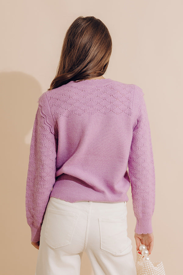 Brunch Babe Pointelle Knit Top Image - 4