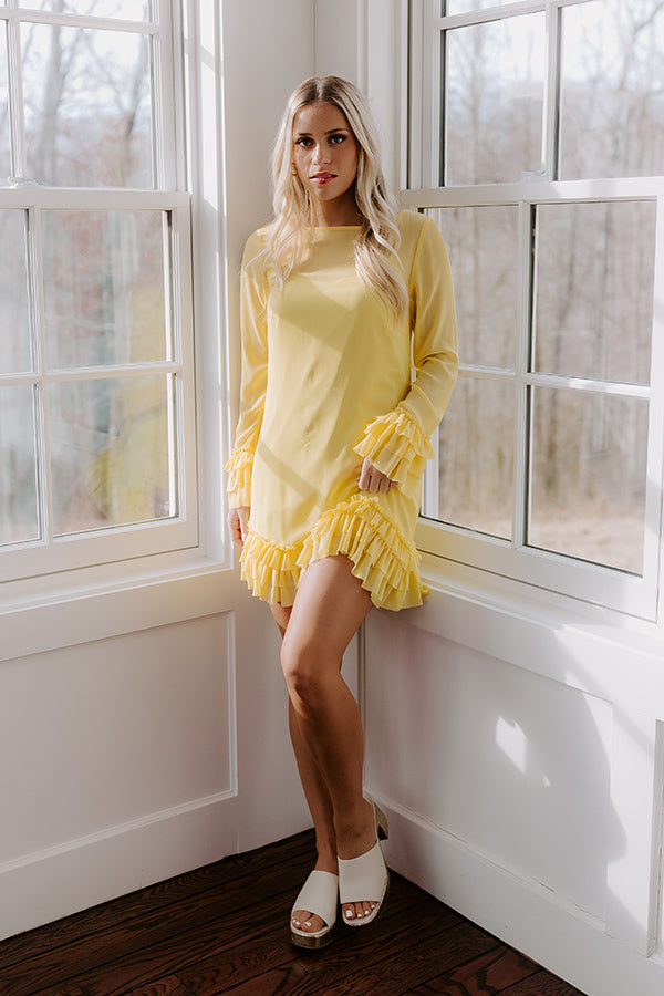 Sunny Views Chiffon Mini Dress