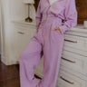 Road Trip Ready High Waist Vintage Wash Pants in Dusty Purple Image - 1