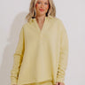 Cozy Cues Sweatshirt in Light Chartreuse Image - 1