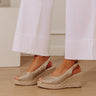 The Vivian Woven Wedge In Gold Image - 1