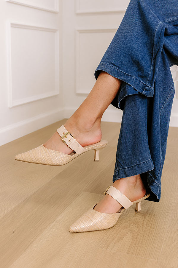 The Gianna Raffia Woven Heel